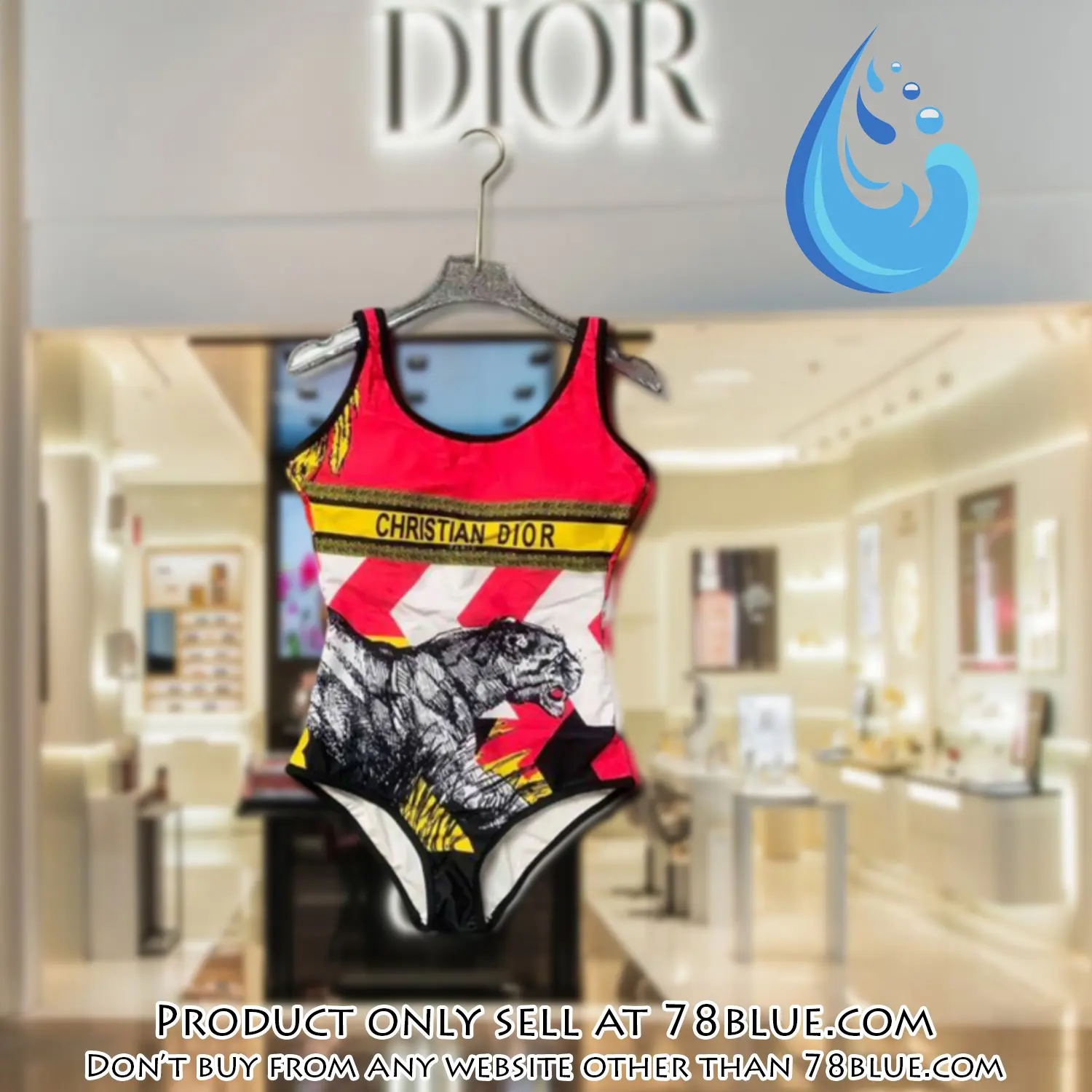 Christian dior swimwear beachwear one piece swimsuit osw1045 78b2011285